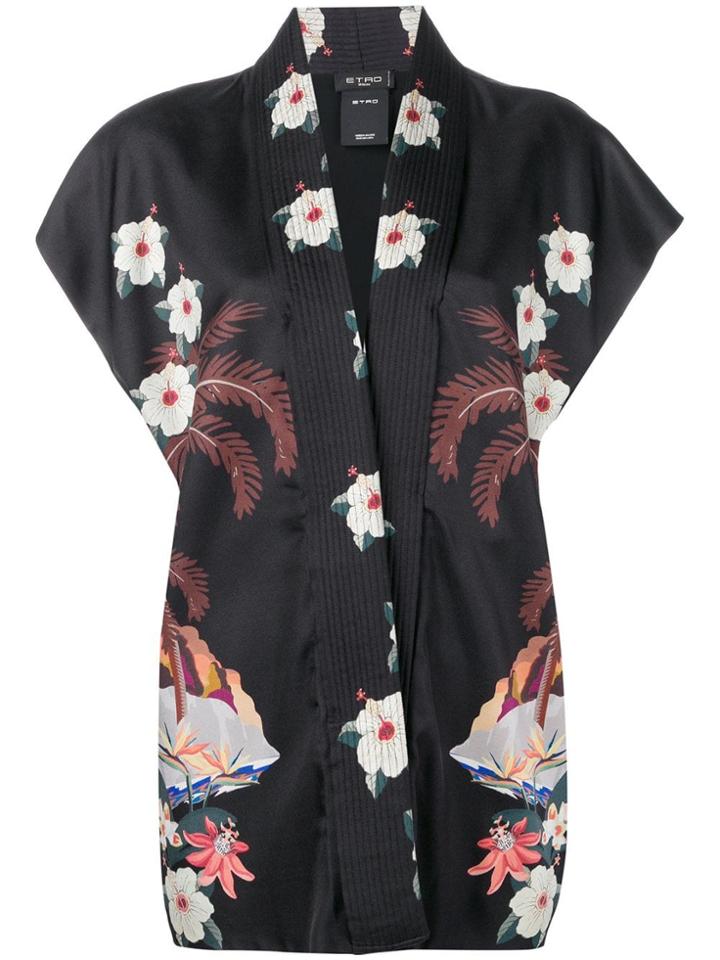 Etro Printed Kimono - Blue