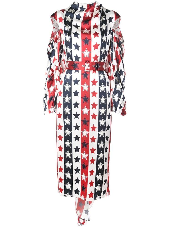 Hellessy Stars And Stripes Dress - White