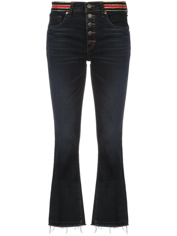 Veronica Beard High-waist Cropped Jeans - Blue