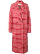 Damir Doma Loose-fit Check Coat - Red