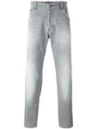 Philipp Plein Straight-leg Jeans, Men's, Size: 33, Grey, Cotton/polyester/spandex/elastane