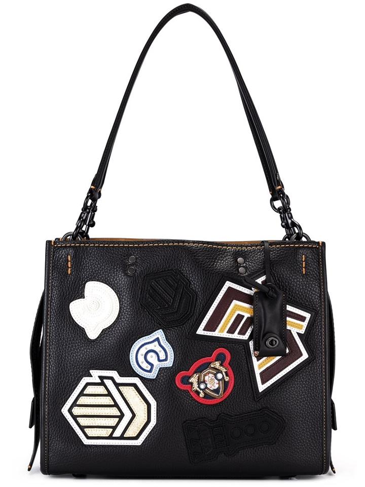 Coach Multi Patch Tote, Women's, Black
