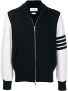 Thom Browne 4-bar Varsity Zip-up Jacket - Blue