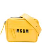 Msgm Top Zip Belt Bag - Yellow & Orange