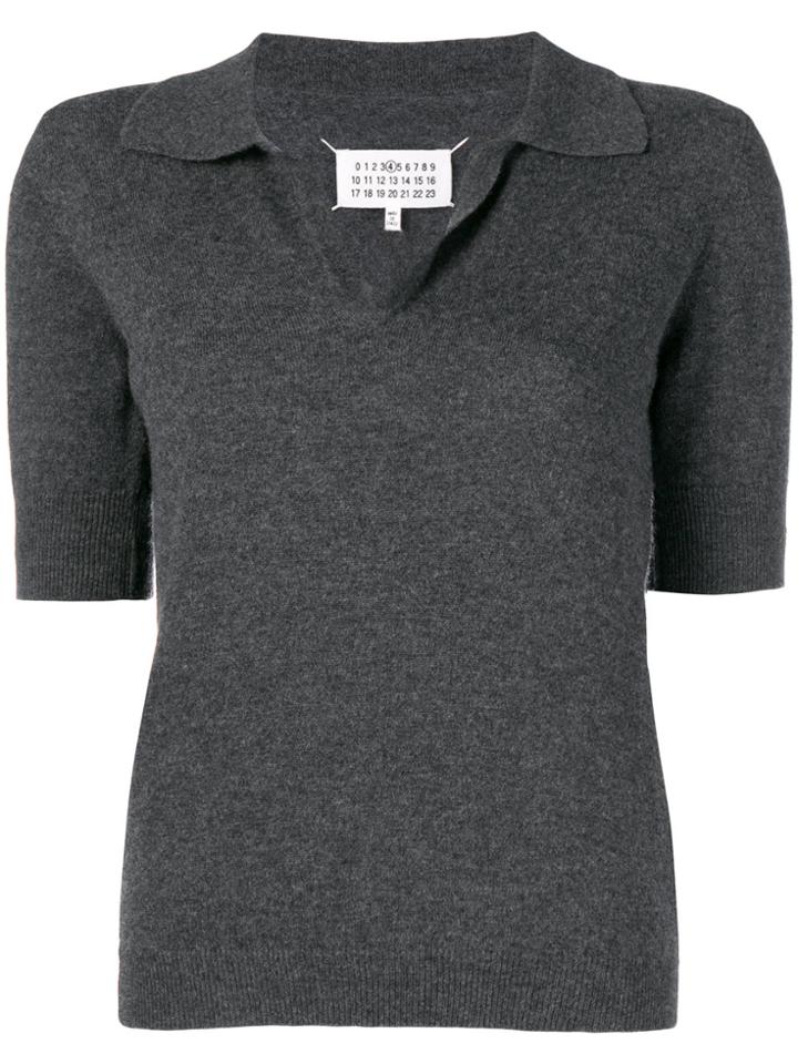 Maison Margiela Short-sleeved Sweater - Grey
