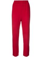 Mansur Gavriel Cropped Trousers - Red