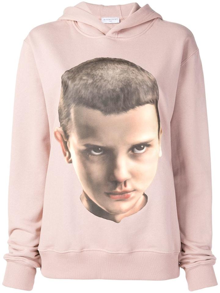 Ih Nom Uh Nit Stranger Things Hoody - Pink