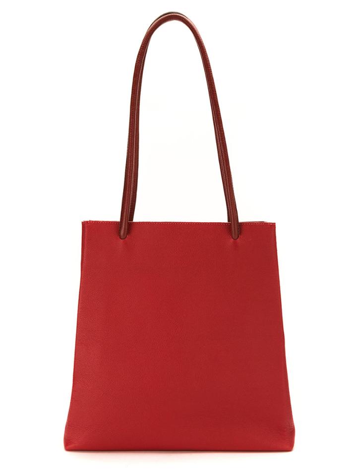 Sarah Chofakian Plain Tote Bag - Red