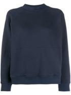 Ymc Long Sleeved Cotton Sweater - Blue
