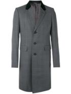 Alexander Mcqueen - Check Single-breast Coat - Men - Cotton/viscose/virgin Wool - 48, Grey, Cotton/viscose/virgin Wool