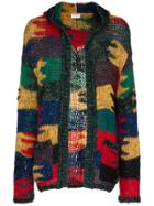 Saint Laurent Lurex Knitted Wool Mohair-blend Hooded Cardigan -