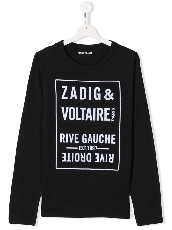 Zadig & Voltaire Kids Teen Logo Print Sweatshirt - Blue