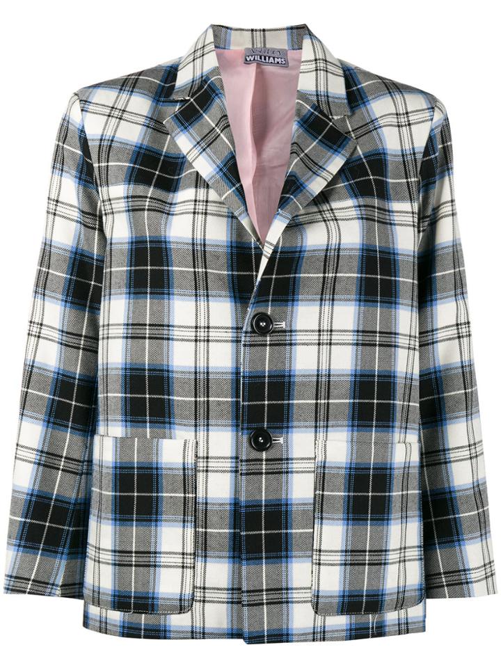 Ashley Williams Manzies Checked Blazer - Blue