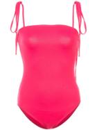 Proenza Schouler Tie Detail One Piece Swimsuit - Pink