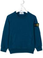Stone Island Kids Round Neck Sweatshirt, Boy's, Size: 6 Yrs, Blue