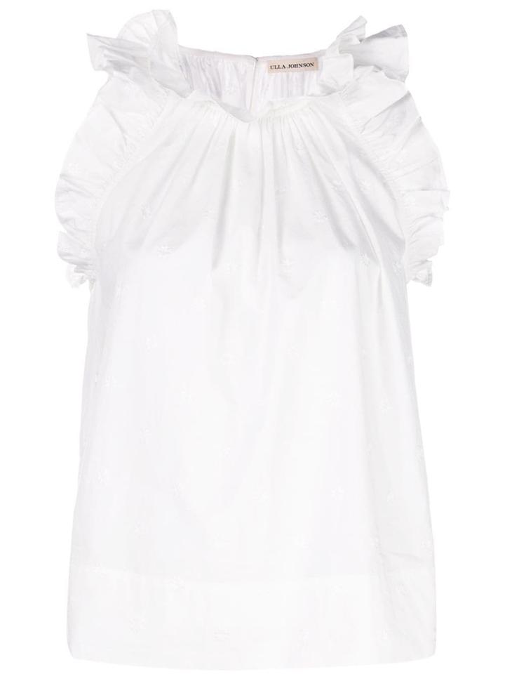 Ulla Johnson Ruffled Trim Blouse - White