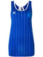Adidas Striped Long Vest - Blue