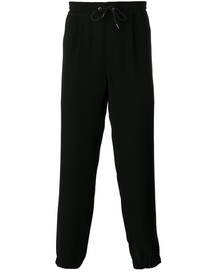 Mcq Alexander Mcqueen Drawstring Track Pants, Men's, Size: 44, Black, Polyester