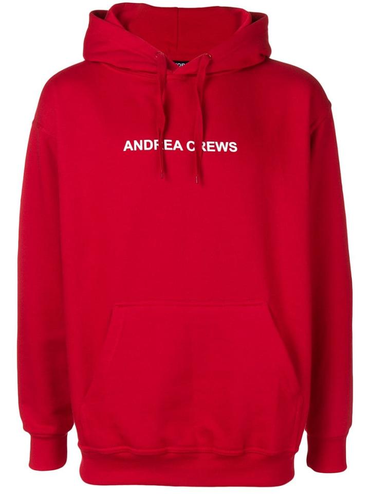 Andrea Crews Logo Hoodie - Red