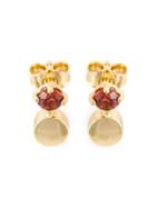 Wouters & Hendrix Playfully Precious Garnet Earrings, Women's, Metallic, Sterling Silver/gold Vermeil/garnet