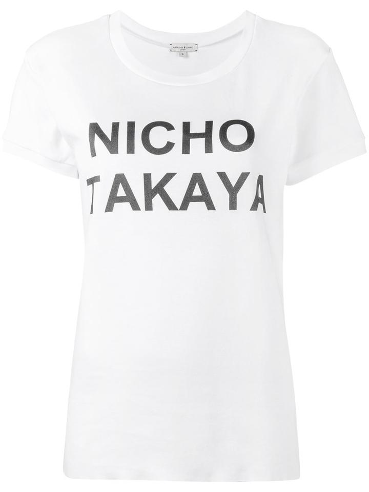 Natasha Zinko - Nicho Takaya T-shirt - Women - Cotton - S, Women's, White, Cotton