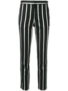 Each X Other Stripe Cropped Trousers - Black
