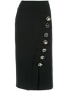 Christopher Esber Side Button Midi Skirt - Black