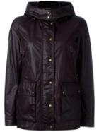 Belstaff Leather-effect Hooded Jacket, Women's, Size: 42, Pink/purple, Cotton/viscose