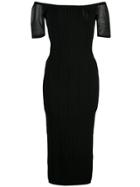 Cushnie Ribbed Knit Dress - Black