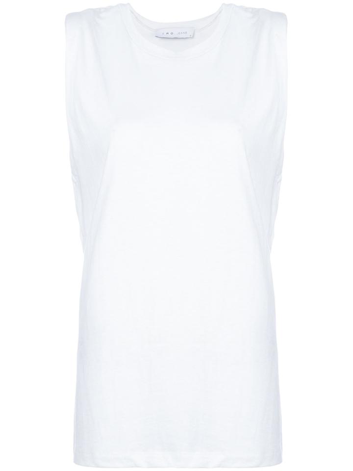 Iro Round Neck Tank Top - White