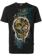 Just Cavalli Graphic Skull Print T-shirt - Black