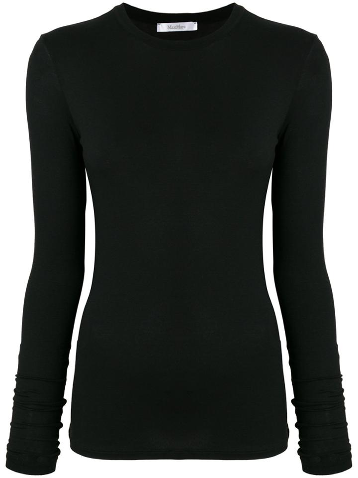Max Mara Slim Fit Top - Black