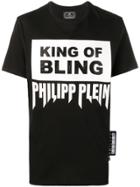 Philipp Plein Logo Slogan T-shirt - Black
