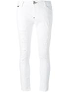 Philipp Plein Democratic Jeans, Women's, Size: 31, White, Cotton/spandex/elastane