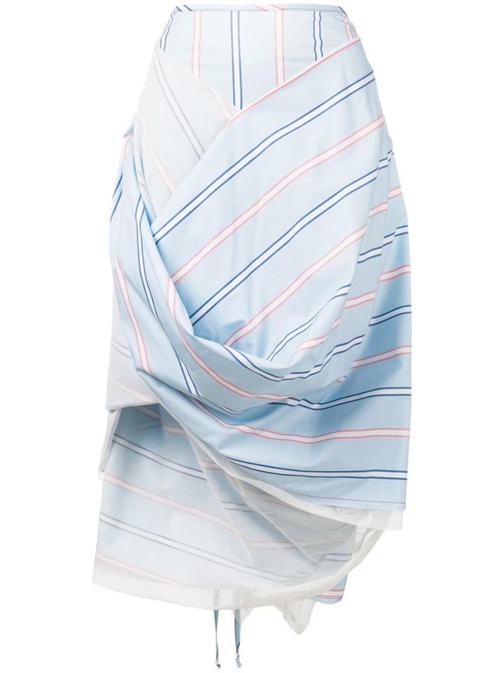 Vivienne Westwood Striped Tulle Skirt - Blue