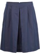 A.p.c. Frontal Drape A-line Skirt, Women's, Size: 38, Blue, Linen/flax/cotton