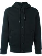 Armani Jeans Lined Hooded Jacket, Men's, Size: Large, Black, Cotton/polyester