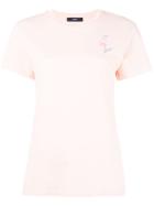 Diesel 't-sully-ap' Flamingo Print T-shirt, Women's, Size: Small, Pink/purple, Cotton