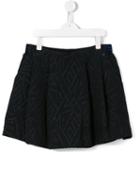 Kenzo Kids Pleated Glitter Logo Skirt, Girl's, Size: 14 Yrs, Blue