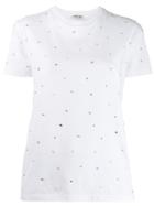 Miu Miu Crystal-embellished T-shirt - White