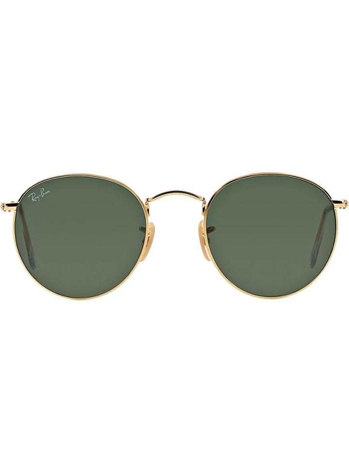 Ray-ban Round Metal Sunglasses - Gold
