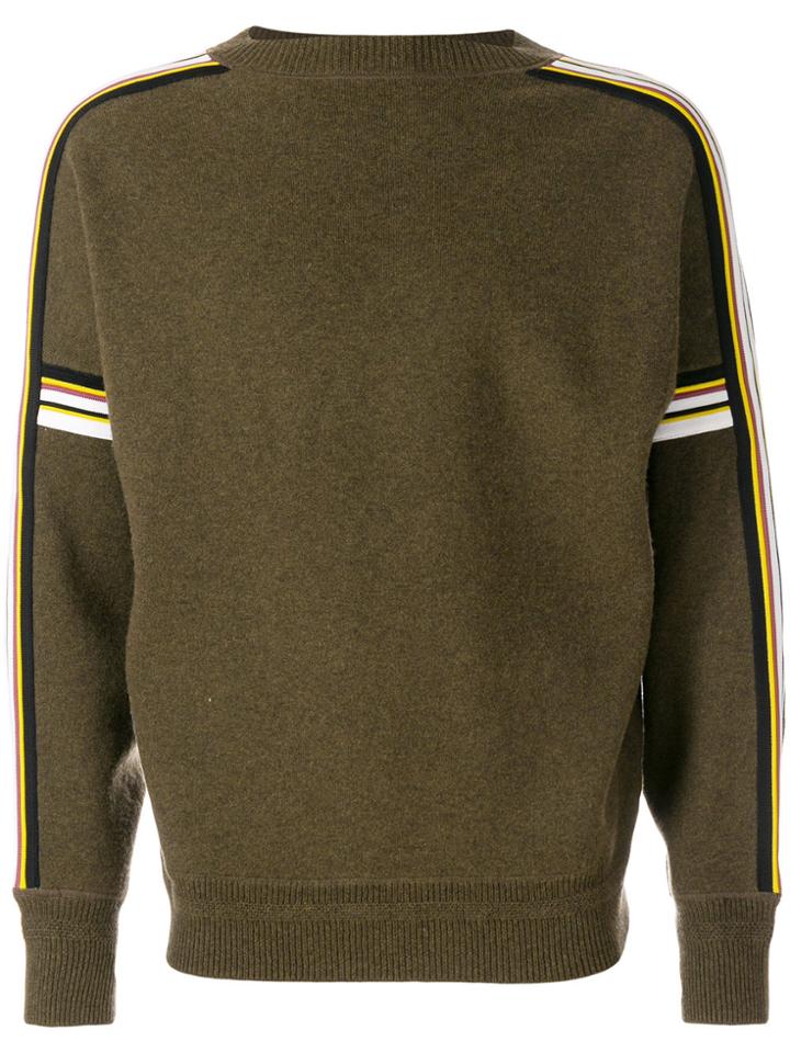 Isabel Marant Striped Trim Jumper - Green
