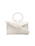 Complet White Valery Micro Envelope Leather Belt Bag - Neutrals