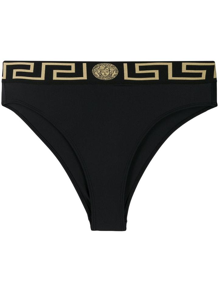 Versace Jeans Meander Bikini Bottom - Black
