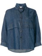 Marni Boxy Fit Shirt Jacket - Blue