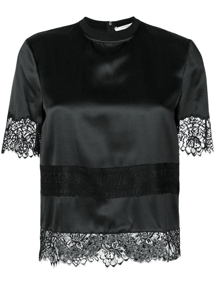 Givenchy Lace Embroidered Blouse - Black