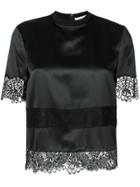 Givenchy Lace Embroidered Blouse - Black