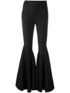 Ellery Flared Trousers, Women's, Size: 8, Black, Wool/nylon/spandex/elastane/polyester