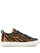 Giuseppe Zanotti Tiger Print Sneakers - Neutrals