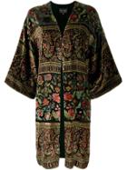 Etro Velvet Paisley Kimono - Black